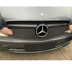 Зимова накладка на решітку V1 (2010-2015) Глянцева для Mercedes Vito W639 рр Зимова накладка на решітку V1 (2010-2015) Глянцева для Mercedes Vito W639 рр