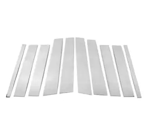 Накладки на дверні стійки (10 шт, нерж) для Mercedes GL сlass X164 Накладки на дверні стійки (10 шт, нерж) для Mercedes GL сlass X164