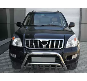 Кенгурятник низький WT002 (нерж) для Toyota Land Cruiser Prado 120 Кенгурятник низький WT002 (нерж) для Toyota Land Cruiser Prado 120