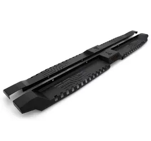 Бокові пороги Dakar V2 без LED (2 шт, метал) для Fiat Fullback 2016-2024 рр Бокові пороги Dakar V2 без LED (2 шт, метал) для Fiat Fullback 2016-2024 рр