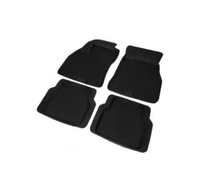 Гумові килимки з бортом (4 шт, Polytep) для Fiat Doblo II 2010-2022 рр
