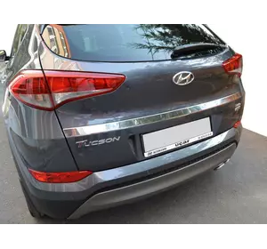 Кромка над номером (2015—2018, верхня, широка, нерж) для Hyundai Tucson TL 2016-2021рр Кромка над номером (2015—2018, верхня, широка, нерж) для Hyundai Tucson TL 2016-2021рр