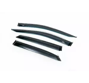 Вітровики з хром молдингом Short (4 шт, HIC) для Lexus RX 2016-2022 рр Вітровики з хром молдингом Short (4 шт, HIC) для Lexus RX 2016-2022 рр