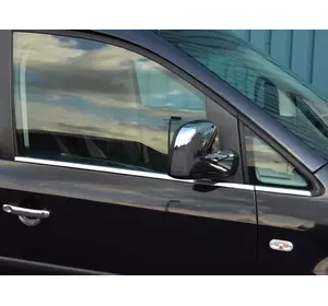 Окантовка вікон нижня (нерж) Передні, OmsaLine - Італійська нержавійка для Volkswagen Caddy 2010-2015рр Окантовка вікон нижня (нерж) Передні, OmsaLine - Італійська нержавійка для Volkswagen Caddy 2010-2015рр