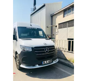Нижня накладка на передній бампер (під фарбування) для Mercedes Sprinter W907/W910 2018-2024 рр Нижня накладка на передній бампер (під фарбування) для Mercedes Sprinter W907/W910 2018-2024 рр