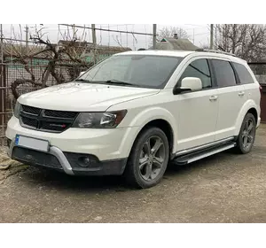 Бокові пороги Maya V1 (2 шт., алюміній) для Fiat Freemont Бокові пороги Maya V1 (2 шт., алюміній) для Fiat Freemont