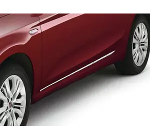 Молдинг дверний (4 шт, нерж) Carmos - Турецька сталь для Fiat Tipo 2016-2024 рр Молдинг дверний (4 шт, нерж) Carmos - Турецька сталь для Fiat Tipo 2016-2024 рр