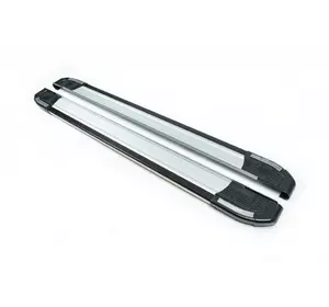 Бокові пороги Rainbow (2 шт., Алюміній) для Fiat Panda 2011-2024 Бокові пороги Rainbow (2 шт., Алюміній) для Fiat Panda 2011-2024