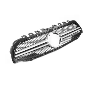 Передня решітка AMG Silver для Mercedes A-сlass W177 2018-2024 рр Передня решітка AMG Silver для Mercedes A-сlass W177 2018-2024 рр