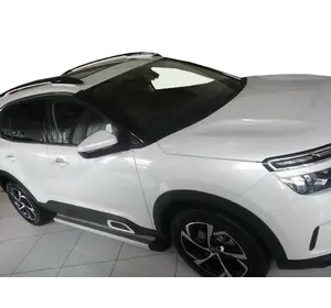 Бокові пороги Maya V2 (2 шт., алюміній) для Citroen C5 Aircross 2017-2024 рр