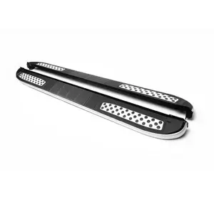 Бокові пороги Tayga V2 (2 шт., алюм) для Toyota Fortuner 2006-2015 рр Бокові пороги Tayga V2 (2 шт., алюм) для Toyota Fortuner 2006-2015 рр