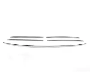 Накладки на кант решітки радіатора (2002-2006, 5 частин, нерж) OmsaLine - Італійська нержавійка для Mercedes Sprinter W901-905 рр Накладки на кант решітки радіатора (2002-2006, 5 частин, нерж) OmsaLine - Італійська нержавійка для Mercedes Sprinter W901-905 рр