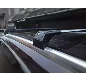 Поперечний багажник на інтегровані рейлінги Skybar (2 шт) Сірий для Ауди Q7 2015-2024 рр