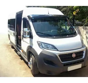 Козирьок на лобове скло (чорний глянець, 5мм) для Fiat Ducato 2006-2024 та рр Козирьок на лобове скло (чорний глянець, 5мм) для Fiat Ducato 2006-2024 та рр