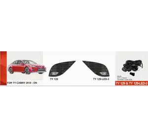 Протитуманки US-type (2 шт, LED) для Toyota Camry 2018-2023 рр Протитуманки US-type (2 шт, LED) для Toyota Camry 2018-2023 рр