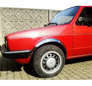 Накладки на арки (4 шт, нерж) для Volkswagen Golf 2 Накладки на арки (4 шт, нерж) для Volkswagen Golf 2