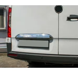 Хром планка над номером (нерж) Carmos - Турецька сталь для Mercedes Sprinter W907/W910 2018-2024 рр Хром планка над номером (нерж) Carmos - Турецька сталь для Mercedes Sprinter W907/W910 2018-2024 рр