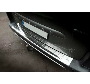 Накладки на задній бампер Carmos V1 (нерж.) для Peugeot Partner Tepee 2008-2018рр