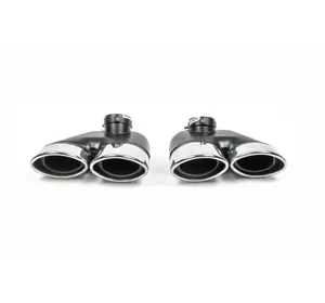 Насадки на глушник V1 (2 шт) для Mercedes S-сlass W220 Насадки на глушник V1 (2 шт) для Mercedes S-сlass W220