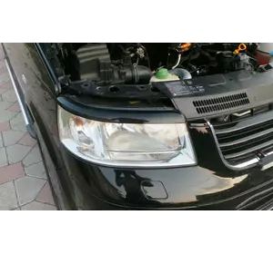 Вії для фар (2 шт, чорні) Чорний мат для Volkswagen T5 Transporter 2003-2010 рр Вії для фар (2 шт, чорні) Чорний мат для Volkswagen T5 Transporter 2003-2010 рр