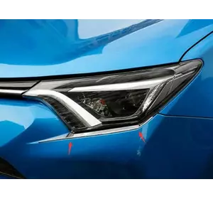 Нижня окантовка фар Libao 2016-2018 (2 шт, пласт) для Toyota Rav 4 рр Нижня окантовка фар Libao 2016-2018 (2 шт, пласт) для Toyota Rav 4 рр