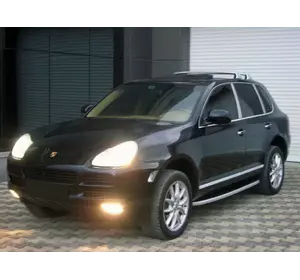 Бокові пороги Fullmond (2 шт., алюм.) для Porsche Cayenne 2003-2010 рр Бокові пороги Fullmond (2 шт., алюм.) для Porsche Cayenne 2003-2010 рр