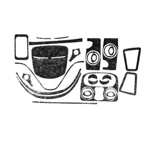 Накладки на панель Титан для Fiat Doblo I 2005-2010 рр Накладки на панель Титан для Fiat Doblo I 2005-2010 рр