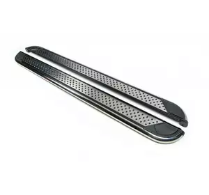 Бокові пороги Maydos V2 (2 шт., алюміній -2024 нерж) для Hyundai Santa Fe 2 2006-2012рр Бокові пороги Maydos V2 (2 шт., алюміній -2024 нерж) для Hyundai Santa Fe 2 2006-2012рр
