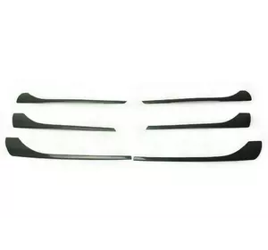 Накладки на решітку (6 шт, карбон) для Mercedes Vito / V-class W447 2014-2024 рр Накладки на решітку (6 шт, карбон) для Mercedes Vito / V-class W447 2014-2024 рр