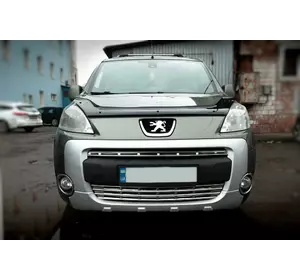 Накладки на решітку (2 част., нерж.) OmsaLine - Італійська нержавійка для Peugeot Partner Tepee 2008-2018рр Накладки на решітку (2 част., нерж.) OmsaLine - Італійська нержавійка для Peugeot Partner Tepee 2008-2018рр