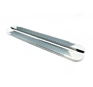 Бокові пороги Allmond White (2 шт., Алюміній) Коротка база для Fiat Talento 2016-2024 рр Бокові пороги Allmond White (2 шт., Алюміній) Коротка база для Fiat Talento 2016-2024 рр