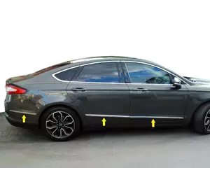 Молдинг дверний (6 шт, нерж) для Ford Fusion 2012-2020 рр