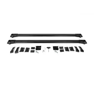 Поперечки на рейлінги під ключ (2 шт) Чорний для Volvo XC90 2002-2014 рр Поперечки на рейлінги під ключ (2 шт) Чорний для Volvo XC90 2002-2014 рр