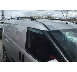 Рейлінги чорні Maxi, Металеві ніжки для Fiat Doblo II 2010-2022 рр Рейлінги чорні Maxi, Металеві ніжки для Fiat Doblo II 2010-2022 рр