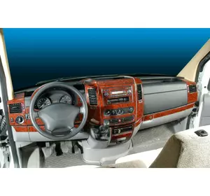 Накладки на панель (Meric, 50 деталей) Дерево для Mercedes Sprinter W906 2006-2018 рр Накладки на панель (Meric, 50 деталей) Дерево для Mercedes Sprinter W906 2006-2018 рр
