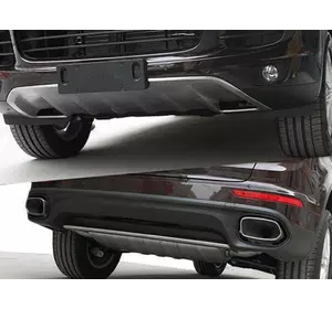 Передня і задня накладки (2015-2017) для Porsche Cayenne рр Передня і задня накладки (2015-2017) для Porsche Cayenne рр