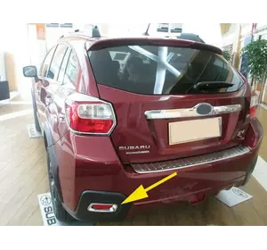 Накладки на задні габарити Libao (2 шт, пласт) для Subaru XV 2011-2017 рр