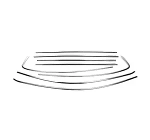 Повна окантовка вікон (нерж) для Fiat Tipo Cross Повна окантовка вікон (нерж) для Fiat Tipo Cross