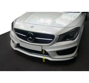 Накладка на решітку бампера (нерж) для Mercedes CLA C117 2013-2019рр