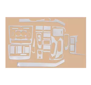 Накладки на панель Meric (Передня частина -2024 вставки в салон) 2006-2014, Алюміній для Mercedes Viano рр Накладки на панель Meric (Передня частина -2024 вставки в салон) 2006-2014, Алюміній для Mercedes Viano рр