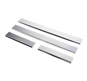 Накладки на пороги Carmos (4 шт, нерж) для Toyota Auris 2007-2012 рр Накладки на пороги Carmos (4 шт, нерж) для Toyota Auris 2007-2012 рр