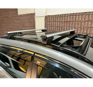 Перемички на вбудовані рейлінги під ключ Wizard V2 (2 шт) 125см, чорні для Hyundai Tucson TL 2016-2021рр