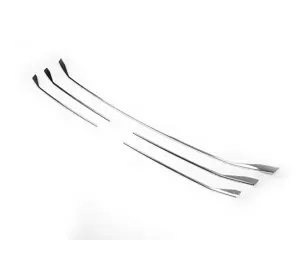 Накладки на решітку Хром 2019-2024 (6 шт, нерж) OmsaLine - Італійська нержавейка для Volkswagen T6 Накладки на решітку Хром 2019-2024 (6 шт, нерж) OmsaLine - Італійська нержавейка для Volkswagen T6