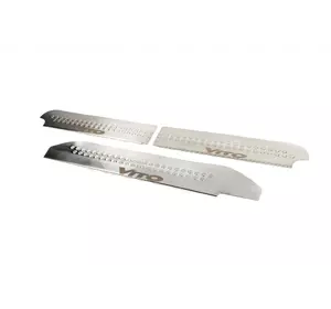 Накладки на внутрішні пороги V1 (Carmos) 3 шт, Carmos - турецька сталь для Mercedes Vito W639 2004-2015рр Накладки на внутрішні пороги V1 (Carmos) 3 шт, Carmos - турецька сталь для Mercedes Vito W639 2004-2015рр