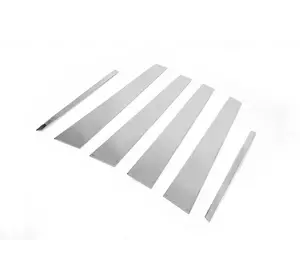 Молдинг дверних стійок (6 шт, нерж.) для Mercedes E-сlass W210 1995-2002 рр Молдинг дверних стійок (6 шт, нерж.) для Mercedes E-сlass W210 1995-2002 рр