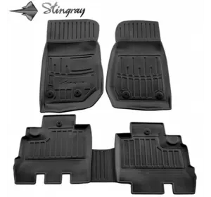 Килимки Stingray 3D (5D, 5 шт, поліуретан) для Jeep Wrangler 2007-2017рр Килимки Stingray 3D (5D, 5 шт, поліуретан) для Jeep Wrangler 2007-2017рр