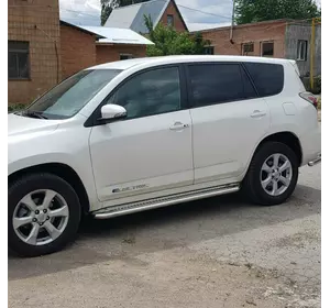 Бокові пороги Premium (2 шт., нерж) 51 мм для Toyota Rav 4 2006-2013 років Бокові пороги Premium (2 шт., нерж) 51 мм для Toyota Rav 4 2006-2013 років