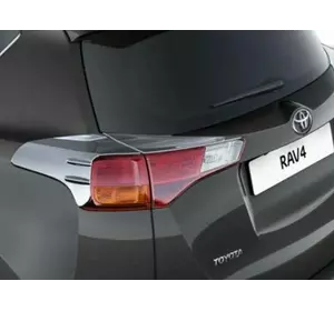 Накладки на задні ліхтарі Libao V1 2013-2016 (2 шт, пласт) для Toyota Rav 4 рр Накладки на задні ліхтарі Libao V1 2013-2016 (2 шт, пласт) для Toyota Rav 4 рр