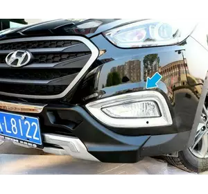 Накладки на протитуманки (2 шт) для Hyundai IX-35 2010-2015рр