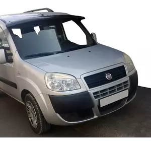 Козирьок на лобове скло (чорний глянець, 5мм) для Fiat Doblo I 2005-2010 рр Козирьок на лобове скло (чорний глянець, 5мм) для Fiat Doblo I 2005-2010 рр